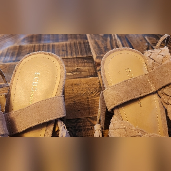 BCBGeneration Taupe Ladina Braided Heels 8.5 💗 - Picture 6 of 8